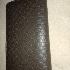 GUCCI KingSnake Nero Supreme Guccissima Canvas Bi Fold Wallet 8 Card Slots